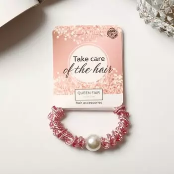 Резинка для волос "Джоли" бусинка, сиреневый