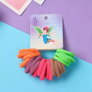 Резинки для волос «Фея Лави», набор 20 шт., 2.5 см, полоски