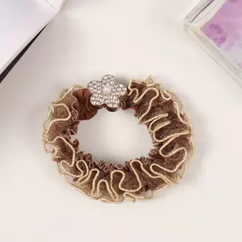 Резинка для волос «Флоранс», цветок, 6 см, коричневые