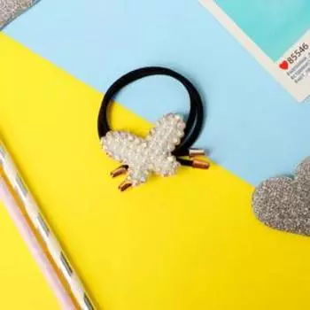 Резинка для волос "Фрида" бабочка сверкание