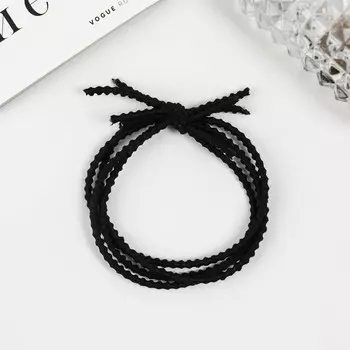 Резинка для волос «Ивона», 5 см, чёрная