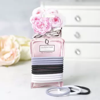 Резинки для волос «Элегантность», набор 12 шт., классика, 6.5 см, МИКС