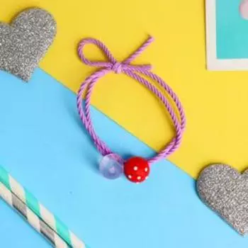 Резинка для волос "Эмилия" шарики, микс