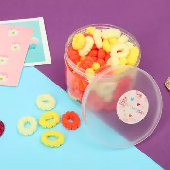 Резинка для волос "Крохотуля" (набор 100 шт) яркость, 2 см