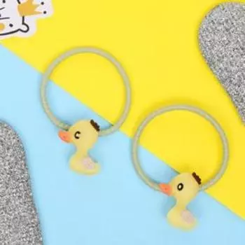 Резинка для волос "Кукусики" (набор 2 шт) уточки, 3 см