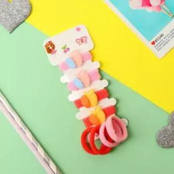 Резинки для волос «Лапочка», набор 8 шт., яблочки