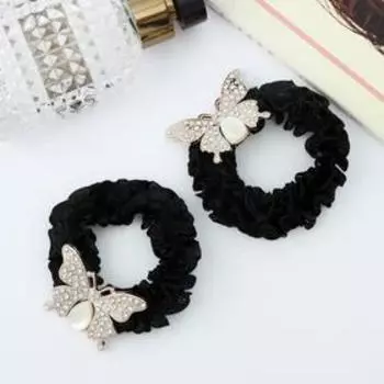 Резинка для волос "Лавин" (набор 2 шт) бабочка, 4,5 см