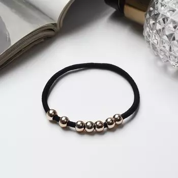 Резинка для волос «Леония», 5 см, чёрная