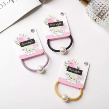 Резинка для волос "Лина" текстура шарик, микс