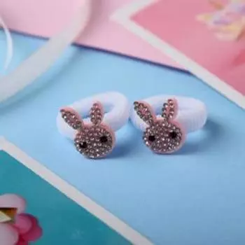 Резинка для волос "Лола" (набор 6 шт) зайки