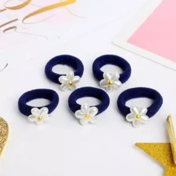 Резинка для волос "Лютик" (набор 5 шт) цветок