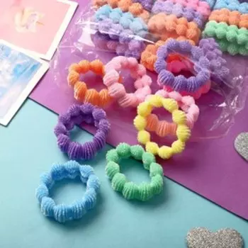 Резинка для волос "Махрушка" (набор 30 шт) волна яркость, 5 см