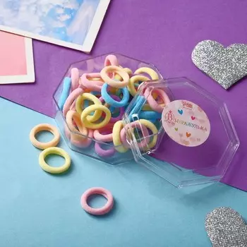 Резинки для волос «Махрушка», набор 40 шт., классика, 1.5 см, яркие