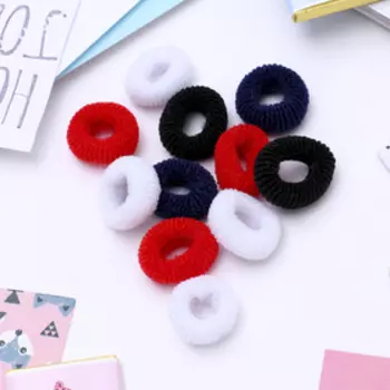 Резинка для волос "Махрушка" (набор 72 шт) классика