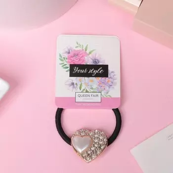 Резинка для волос «Мэйбл», сердце, 5 см