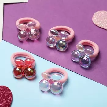 Резинки для волос «Малышка», набор 10 шт., ягодки глянец