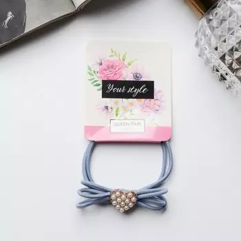 Резинка для волос «Милада», сердце, 5 см, МИКС