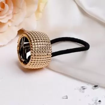 Резинка для волос «Модная штучка», глянец точка, золото