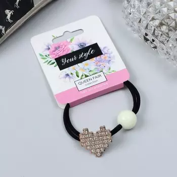 Резинка для волос «Нонна», сердце, 5 см