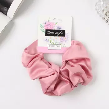 Резинка для волос «Орбита», цветная, 13 см, розовая