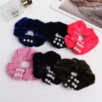 Резинка для волос «Орбита», жемчужная пряжка, МИКС