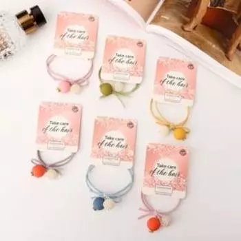 Резинка для волос "Патрисия" жемчуг шарик, микс