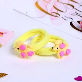 Резинка для волос "Пикси" (набор 2 штуки) жёлтый