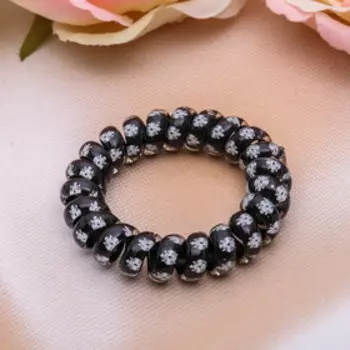 Резинка для волос пружинка "Ночка" рисунок