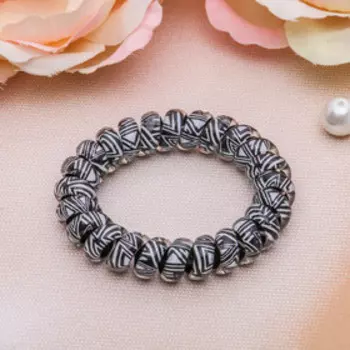 Резинка для волос пружинка "Ночка" ромбы