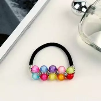 Резинка для волос "Радуга" прозрачная