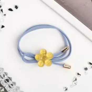 Резинка для волос "Ромашка прозрачная" микс