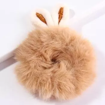 Резинка для волос с ушками кролика «Пушистого Нового года!», d = 8 см.