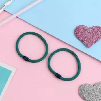 Резинка для волос "Спорт" (набор 2 шт) текстура классика, 3 см, микс