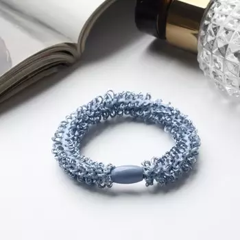 Резинка для волос «Спорт», воздушные петельки, 5 см, голубая