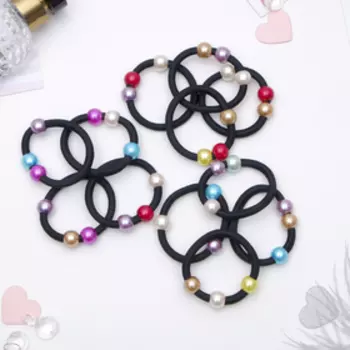 Резинка для волос «Три шарика», цветные, МИКС