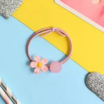 Резинка для волос "Венера" цветочек шарик, микс