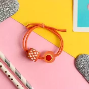 Резинка для волос "Венера" геометрия шахматы, микс