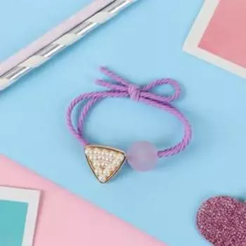 Резинка для волос "Венера" геометрия жемчуг, микс