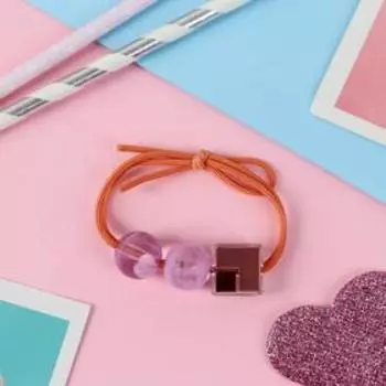 Резинка для волос "Венера" кубик бусинки, микс