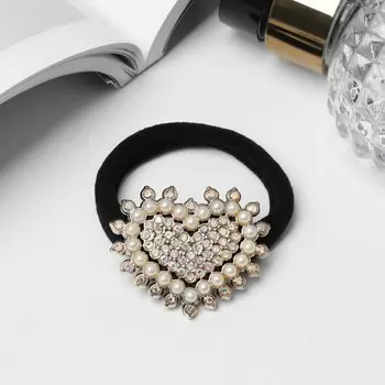 Резинки для волос «Верэн», сердце, 5 см