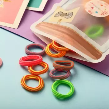 Резинка для волос «Выбражулька» (набор 30+-1 шт) полосочки, d-2 см