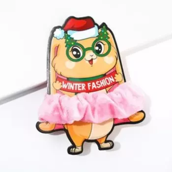 Резинка для волос (1 шт.) «Winter fashion», d= 9 см.