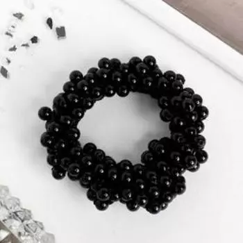 Резинка для волос «Жемчужная сказка», чёрная