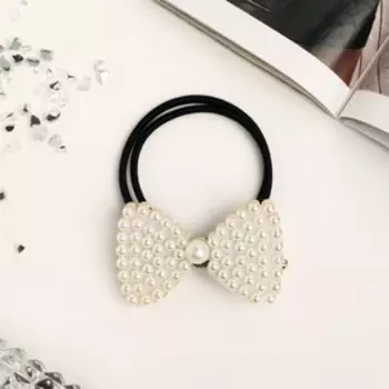 Резинка для волос «Жемчужный рай», бант крупный