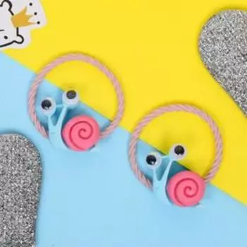 Резинка для волос "Зверятки" (набор 2 шт) улитки