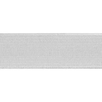 Резинка обувная 20 мм/25 м, цвет белый