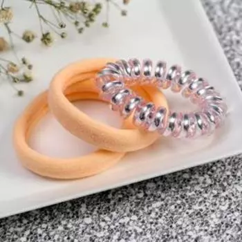 Набор резинок 3 шт. и значок «Котик»