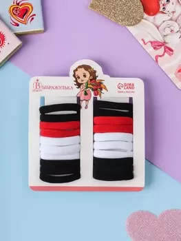 Резинки для волос «Аделия», набор 20 шт., классик, 3 см, МИКС