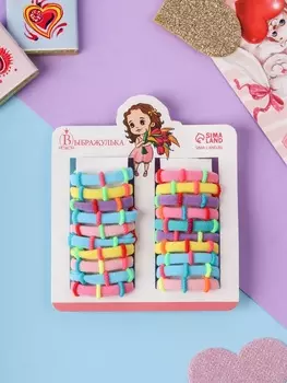 Резинки для волос «Аделия», набор 20 шт., колечки, 3 см, МИКС