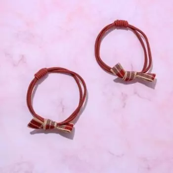Резинки бант для волос «Богиня», 2 шт.